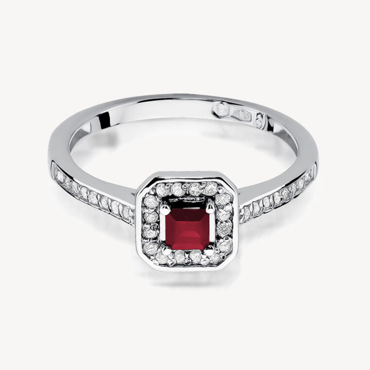 sixsilver jubiler pierscionek zareczynowy glamour biale zloto rubin diamenty s 315 3 1