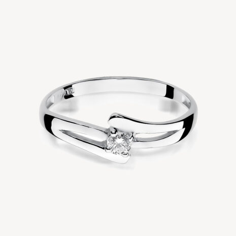 sixsilver jubiler pierscionek zareczynowy in love biale zloto diament S 210 1 1