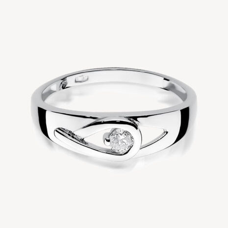 sixsilver jubiler pierscionek zareczynowy in love biale zloto diament S 253 1 2