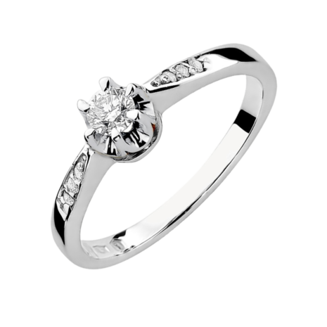 sixsilver jubiler pierscionek zareczynowy in love biale zloto diament S 291 1 1