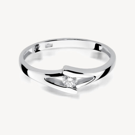 sixsilver jubiler pierscionek zareczynowy in love biale zloto diament s 250 1 2