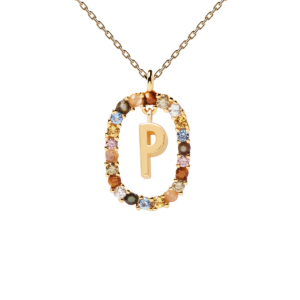sixsilver jubiler naszyjnik pdpaola letters litera p kolorowe kamienie szlachetne srebro pozlacane (1)